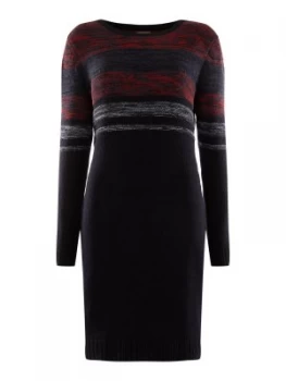 Image of Barbour Rhosilli Long sleeve Knitted Dress Blue