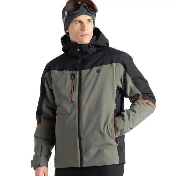 Image of Dare 2B Mens Eagle Waterproof Insulated Hooded Ski Jacket M - Chest 40' (102cm) Lichen DMP566-VGZ-M