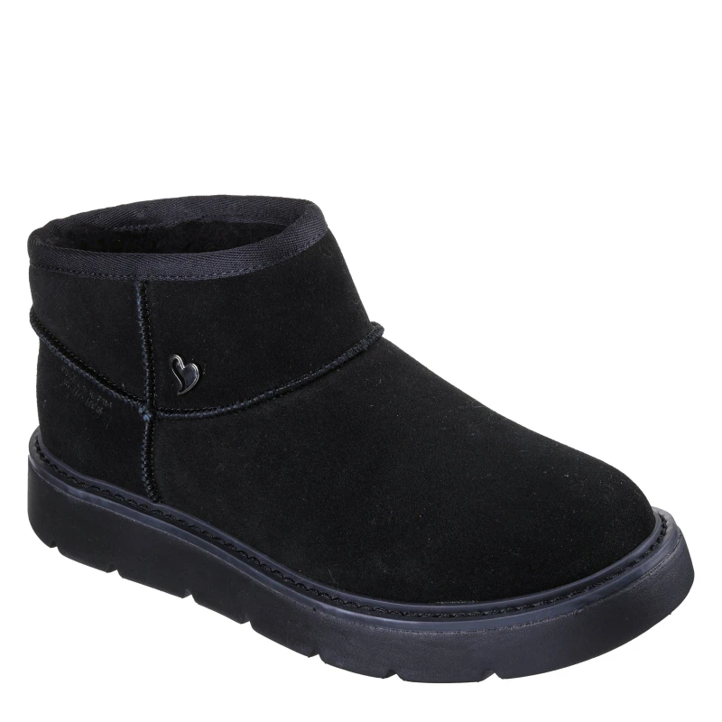 Image of Skechers Womens Cozy Mini Snug Boots Black female 4 (37)
