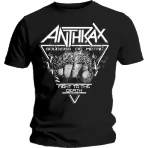 Image of Anthrax - Soldier of Metal FTD Unisex Medium T-Shirt - Black
