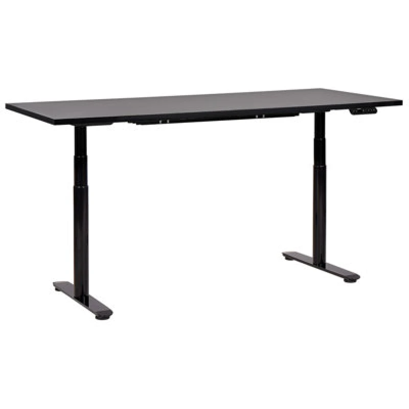 Image of Beliani Electric Adjustable Standing Desk Destinas Black 180 Cm 80 Cm