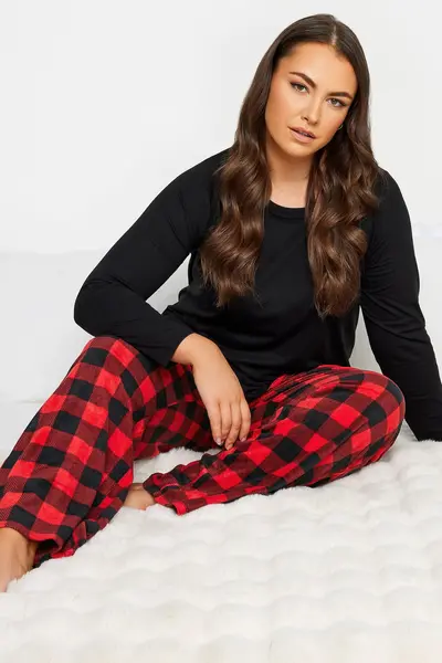 Image of Tartan Print Pyjama Bottoms