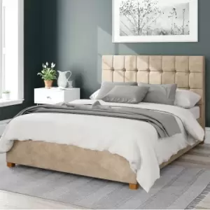 Image of Sinatra Kimiyo Linen Ottoman Bed Beige