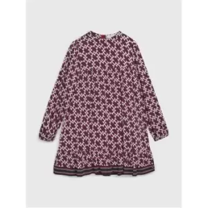 Image of Tommy Hilfiger Monogram Aop Dress L/S - Red