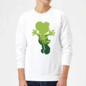 Image of Nintendo Super Mario Yoshi Silhouette Sweatshirt - White - M