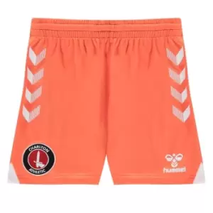 Image of Hummel Charlton Athletic Third Shorts 2021 2022 Juniors - Orange