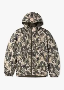 Image of Paul Smith Mens Reversible Fibre Down Jacket In Green