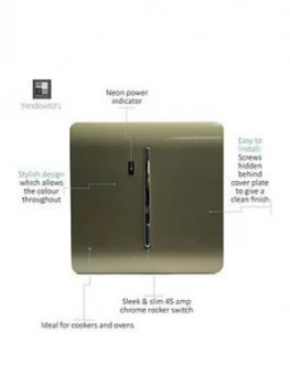 Image of Trendiswitch 45 Amp Neon Insert Std Gold