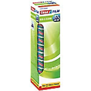 Image of tesafilm Tape Eco & Clear Acid free Polypropylene 15mm x 10m Transparent 10 Rolls