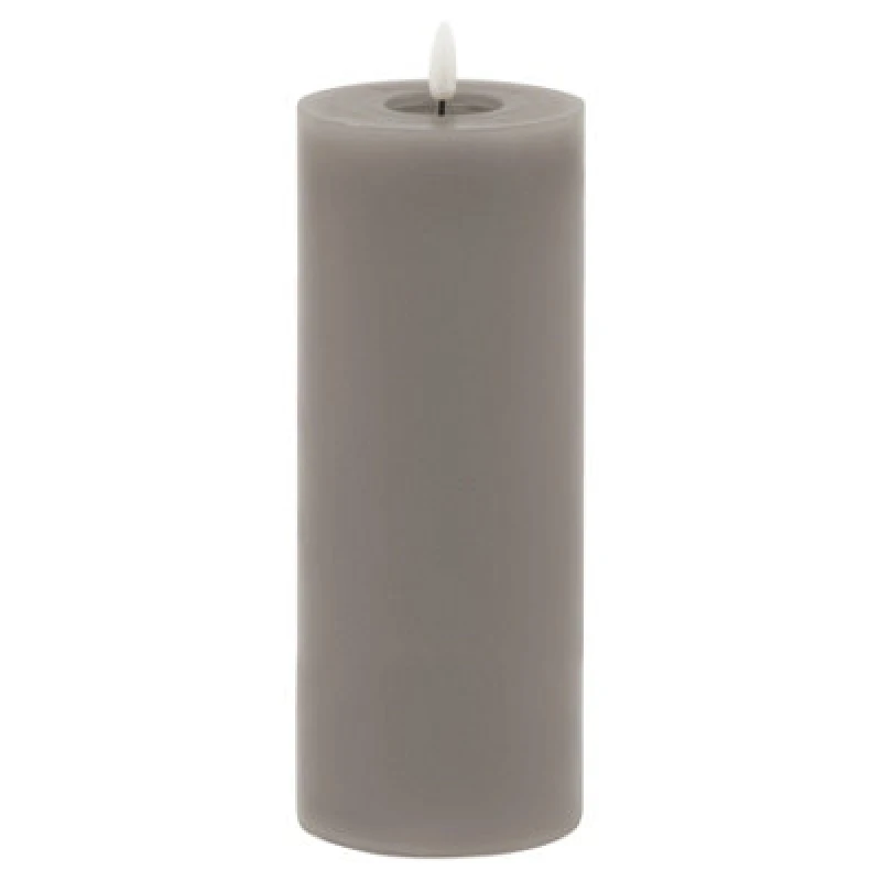 Image of Love Lace Melt Effect 3.5x9 Grey LED Wax Candle Grey