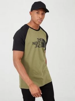 Image of The North Face Short Sleeve Raglan Easy T-Shirt - Khaki