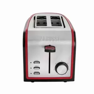 Image of Zanussi ZST-6579-RD Stainless Steel 2 Slice Toaster