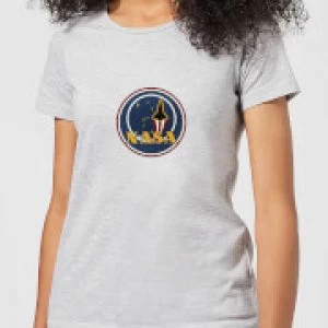 Image of NASA JM Patch Womens T-Shirt - Grey - L