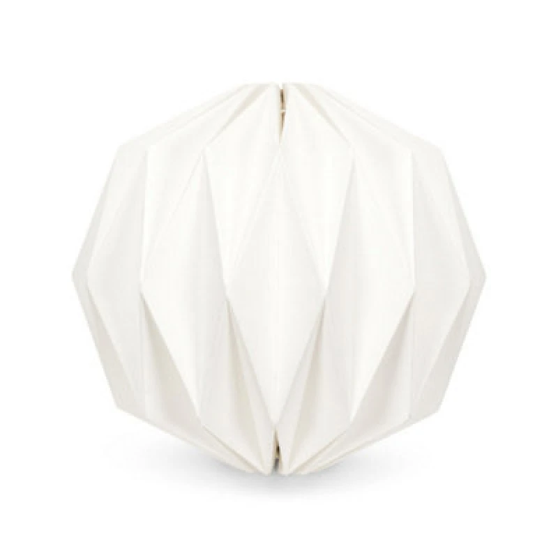 Image of ValueLights Astrid Easy Fit Origami White Lampshade White