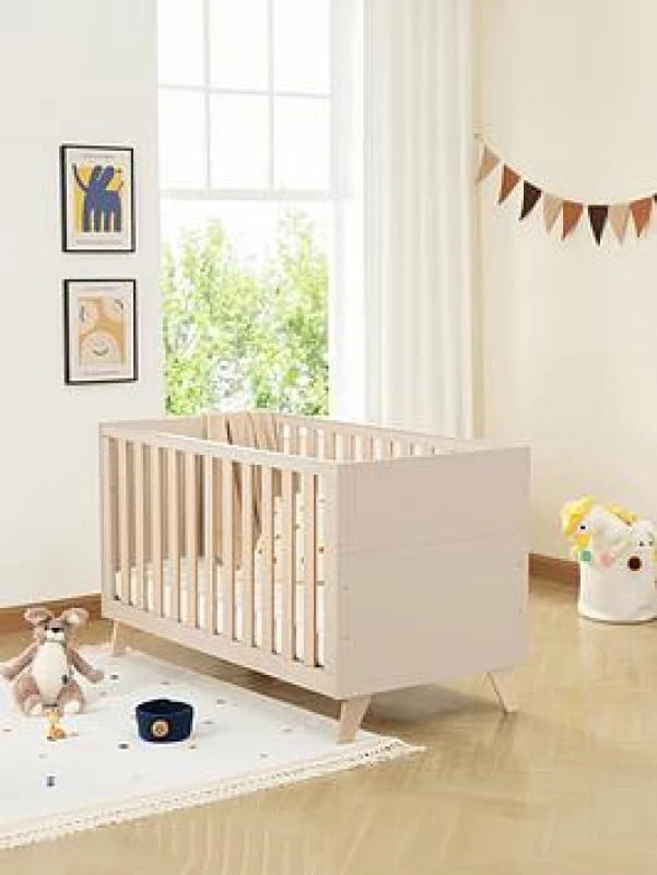 Image of Babymore Dante Cot Bed - Cashmere, Cream 2610216