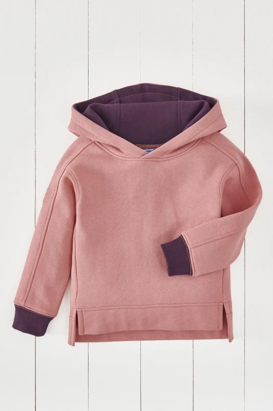 Image of Grass & Air Hoodie in Rose Size: 3-4 Years Rose Unisex 3-4 Years
