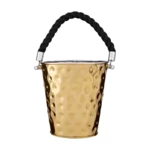 Image of Medium Party Bucket in Gold Hammered Effect