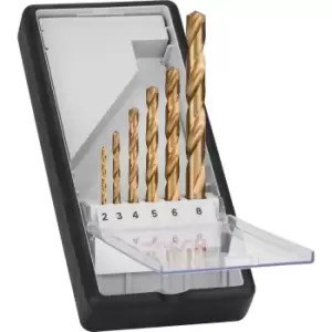 Image of Bosch Robust Line 6 Piece HSS-TiN Drill Bit Set