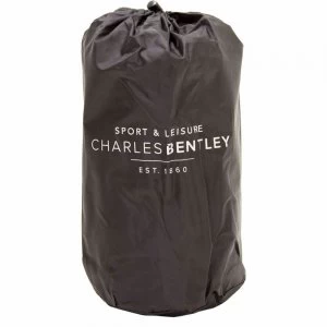 Image of Charles Bentley Single Self-Inflating Camping Mat With Pillow Black Polyester, PVC coating, Foam