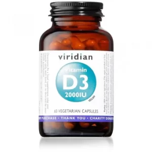 Image of Viridian Vitamin D3 2000IU 60 capsules