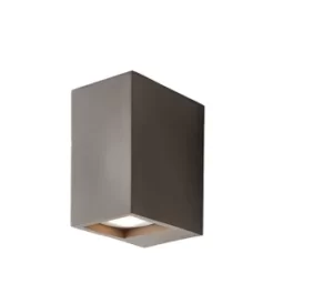 Image of Tor Integrated LED Wall Grey Smooth Cement 2 Light IP20