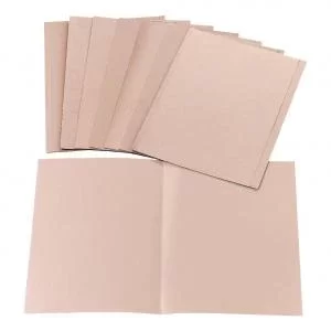 Image of Office Square Cut Folder Recycled 170gsm Foolscap Buff Pack 100 297471