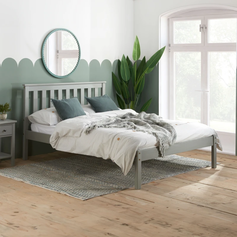 Image of Birlea Denver 3ft Single Grey Wooden Bed Frame