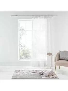 Image of Catherine Lansfield Diamante Sparkle Tab Top Voile Curtain