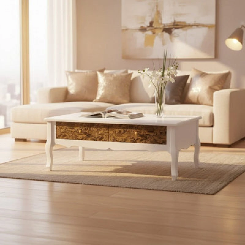 Image of Premier Housewares Bali Coffee Table White