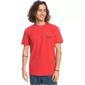 Image of Quiksilver Tee Mens - Red