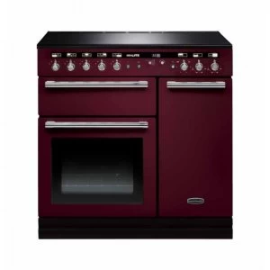 Image of Rangemaster HLT90EICYC Hi-LITE 90cm Induction Cranberry-Chrome