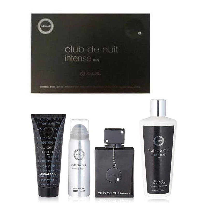 Image of Armaf Club De Nuit Intense Man Four Piece Giftset Black male