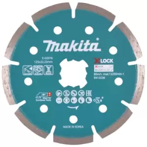 Image of Makita X Lock Diamond Cutting Disc 125mm
