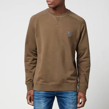 Image of Hugo Boss Westart Crewneck Sweatshirt Dark Green Size S Men