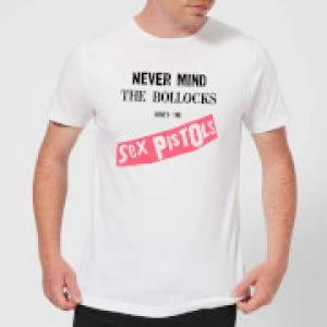 Image of Sex Pistols Never Mind The B*llocks Mens T-Shirt - White - 4XL