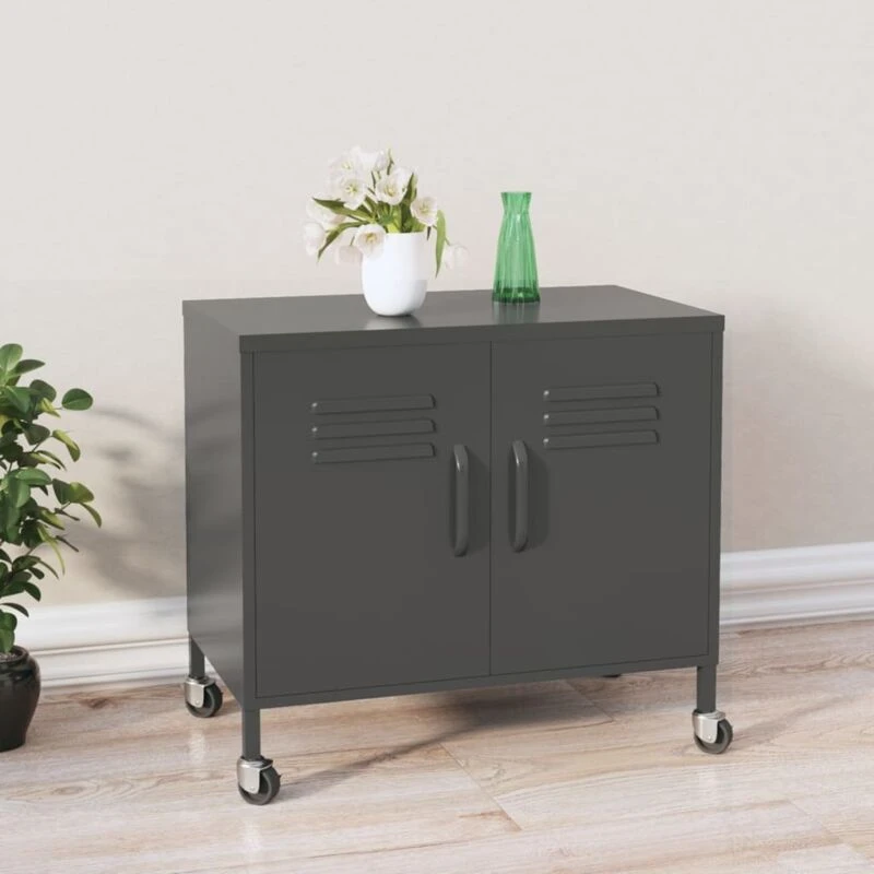 Image of VIDAXL Storage Cabinet Anthracite 60x35x56cm Steel Vidaxl 8720286565797