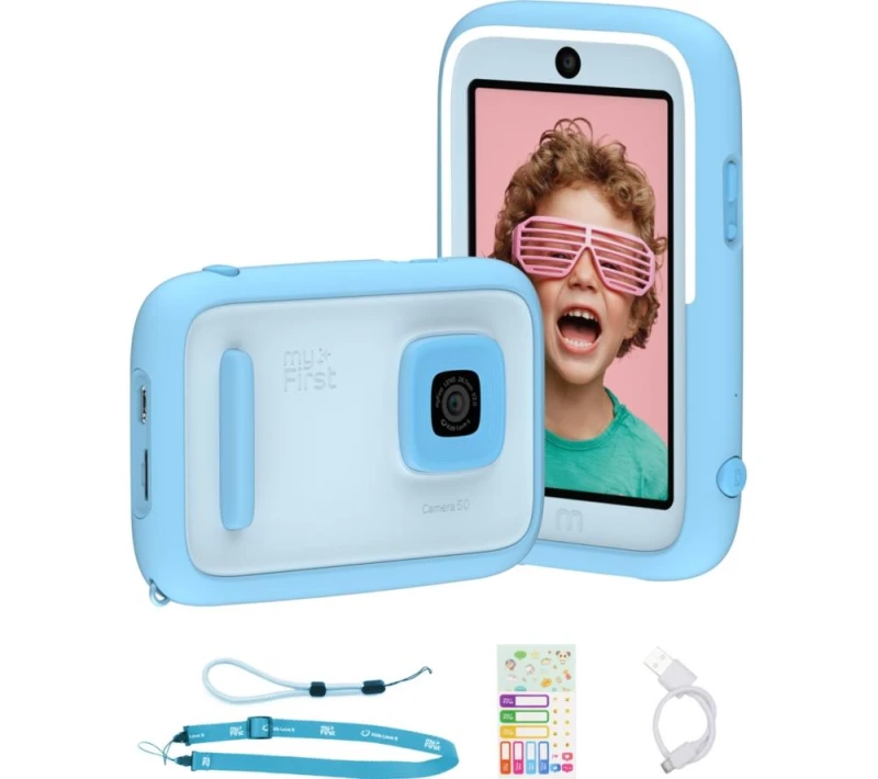 Image of MYFIRST Camera 50 Kids Digital Camera - Blue 850054268396