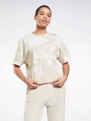 Image of Reebok Myt Tie-dyed T-Shirt, Black Size M Women