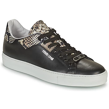 Image of Roberto Cavalli KALE mens Shoes Trainers in Black,10.5