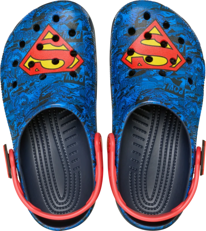 Image of Crocs Unisex Superman Classic Clogs Multi W8/M7