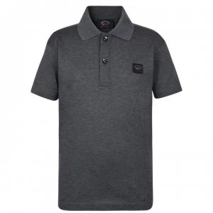 Image of Paul And Shark Junior Boys Basic Polo Shirt - Grey