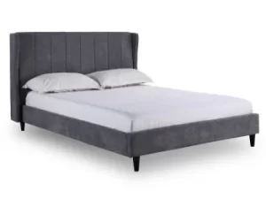 Image of Seconique Amelia 5ft King Size Grey Upholstered Fabric Bed Frame