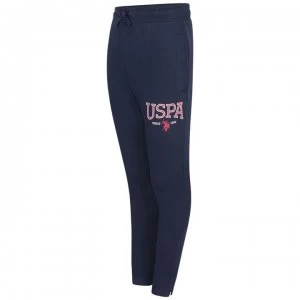 Image of US Polo Assn Logo Jogging Pants - Navy Blazer