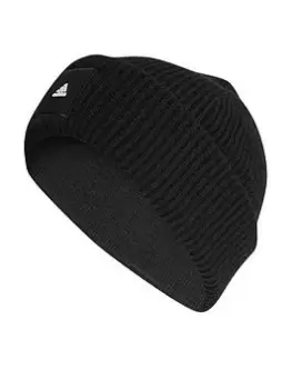 Image of Adidas Wide Cuff Beanie - Black