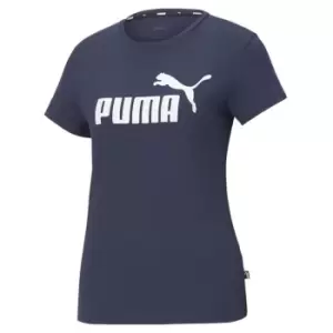 Image of Puma No1 Logo QT T Shirt - Blue
