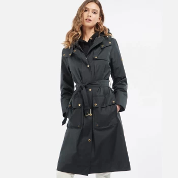 Image of Barbour International Womens Springmount Jacket - Black - UK 8
