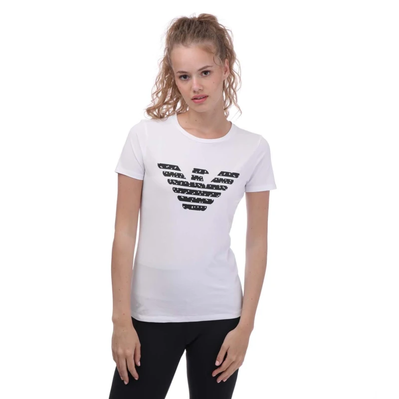 Image of Emporio Armani Big Logo T-Shirt - White White 6