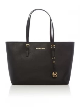 Image of Michael Kors Jet set travel medium tote bag Black