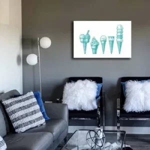 Image of 45702021C-044 Multicolor Decorative Canvas Painting