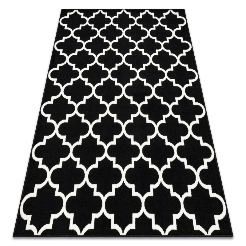 Image of RugsX Morad Rug in Black Size: 160cm x 220cm Black Unisex 160cm x 220 cm